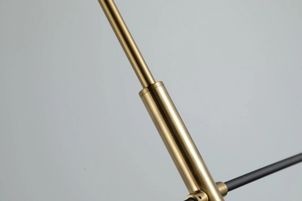 Modernistyczna lampa wisząca Oviedo szklane kule złota biała