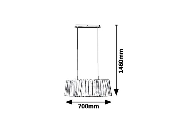 Abażurowa lampa wisząca Pixie vintage do salonu miętowa