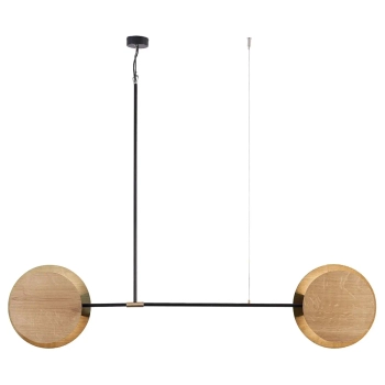 Skandynawska lampa wisząca Minimal 9375 drewniane koła do kuchni