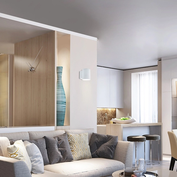 Downlight LAMPA ścienna KAUNAS 7021 Rabalux metalowa tuba kinkiet biały