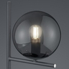 Modernistyczna LAMPA stołowa NYXIS DL142502000 Trio szklana LAMPKA stojąca kula grafitowa przydymiona