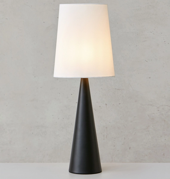 Lampa stołowa Conus 108597 Markslojd nowoczesna abażur biały czarny outlet