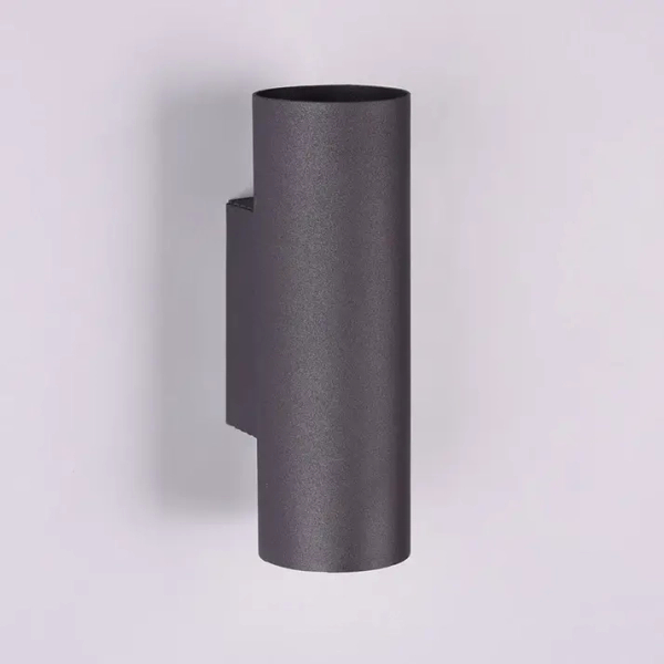 Czarna ścienna tuba MARLEY 212400232 2xGU10 IP20 metalowa ściemnialna