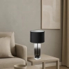 Nowoczesna stołowa lampa Rien 74049 szklana tuba ombre czarny