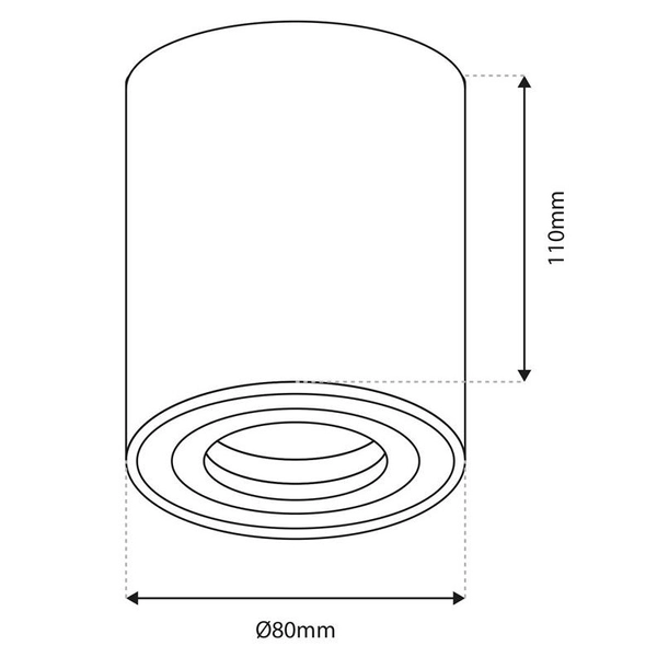 Nowoczesna LAMPA sufitowa BIMA ML7010 Milagro okrągły downlight do sypialni biały