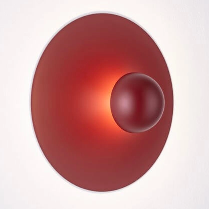 Nowoczesna lampa ścienna BAILA LE44542 LED 9W 3000K okrąg czerwony