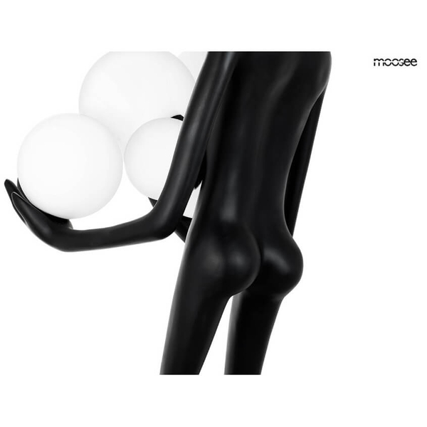 Lampa podłogowa Human MSE010100326 Moosee człowiek do salonu biała czarna