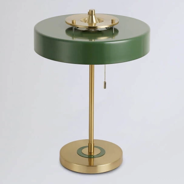 Sypialniana lampka nocna Banquero ABR-BAQUERO Abruzzo owalna zielona