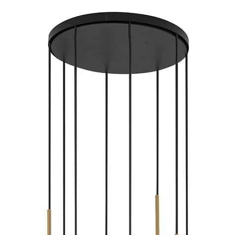 Lampa wisząca okrągła kaskada Karo 10934 Nowodvorski kule złota biała