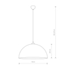 Metalowa lampa wisząca Hemisphere 10296 Nowodvorski okrągła brązowa
