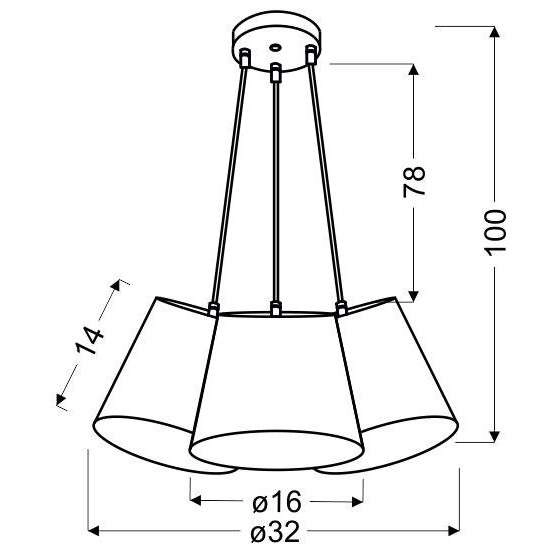 Lampa wisząca RIVER 33-62932 abażurowa zwis kaskada multikolor
