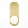 Lampa ścienna na przedpokój Bao MOD419WL-01G Maytoni kula złoty biały