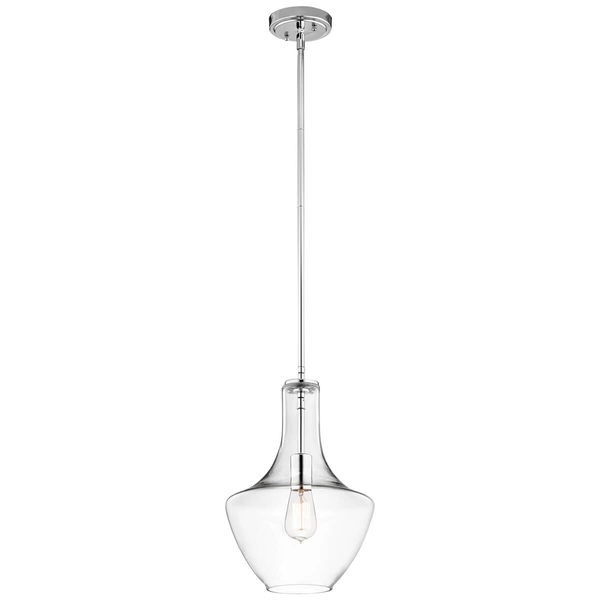 Salonowa lampa wisząca Everly KL-EVERLY-P-S-CH szklana chrom przezroczysty