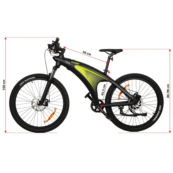 Rower elektryczny Goldbike 326966 27,5" 48V 13Ah 250W do 100 km czarny