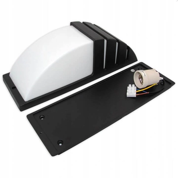 Ogrodowa LAMPA ścienna 6762 elewacyjna OPRAWA zewnętrzna outdoor IP54 czarna