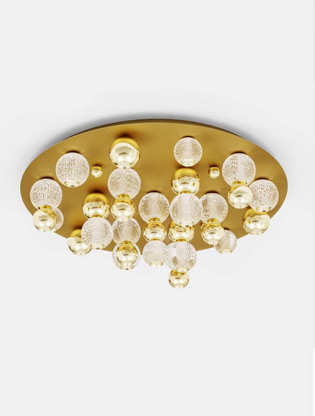 Nowoczesna lampa sufitowa Ponce do jadalni LED 86W 3200K złota