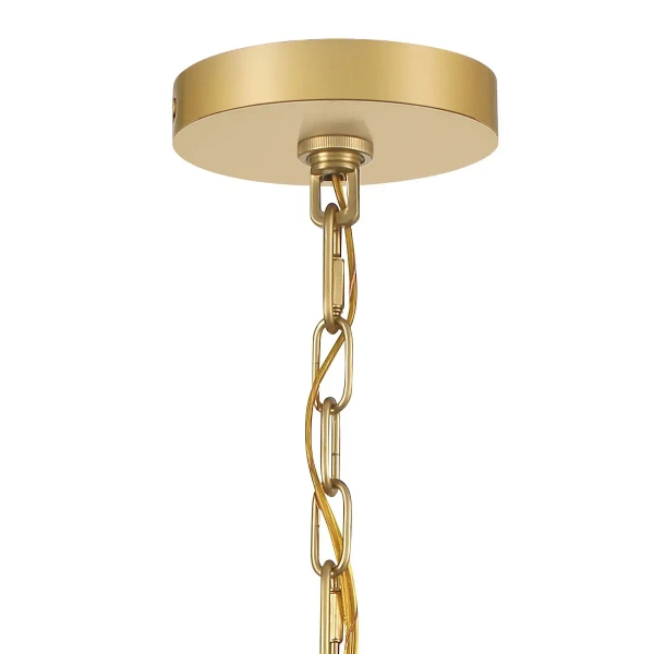 Metalowa lampa wisząca Welsh QN-WELSH-P-BK LED 15W 3000K złota czarna