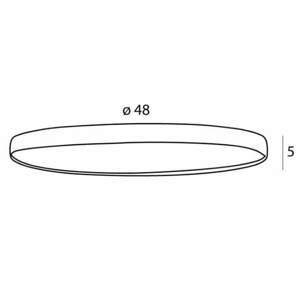 Okrągły plafon Vik C0237 LED 40W+5W 3000K metalowy czarny złoty