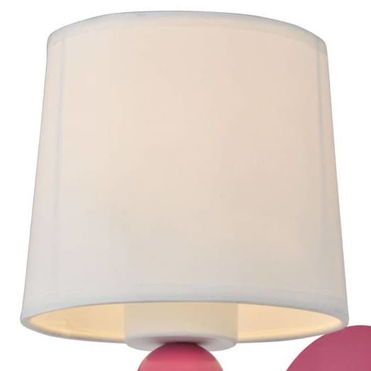 Kinkiet do pokoju dziecięcego Bebe 21-39163 Candellux z abażurem różowy