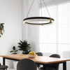 Lampa wisząca Plum LP-0407/1P L BK Triangle LED 40W 3000-6000W czarna