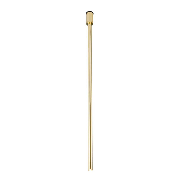 Metalowa lampa sopel sufitowa ALHA 9174 Dohar do salonu mosiądz