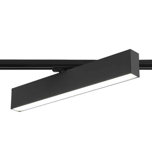 Metalowa oprawa sufitowa MOON LP-559/3 R-1F BK Light Prestige LED 12W 3000K do 1-fazowego systemu szynowego czarna