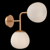 Modernistyczna LAMPA ścienna ERICH MOD221WL-02G Maytoni szklane kule kinkiet mosiądz