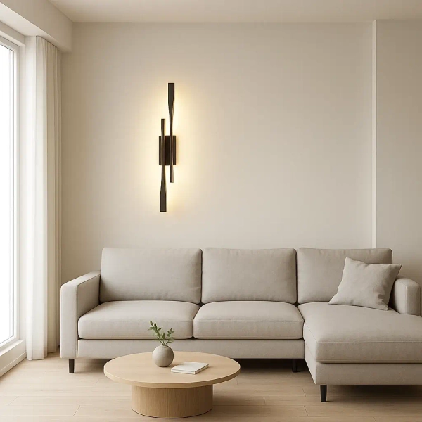 Naścienna ledowa lampa Vargo KSLV-C LED 12W 3000K do biura czarna