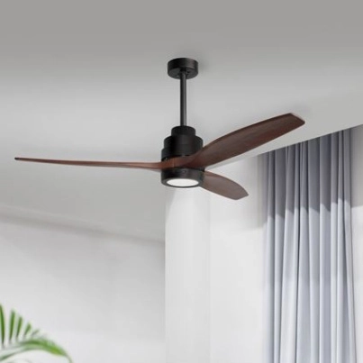 Lampowentylator sufitowy SAHAGUN LE42552 LED 12W 3000K czarny brązowy outlet