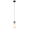 Wisząca lampa podłużna Santos PND-95331-1-BK kula szara biała czarna