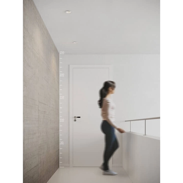 Biała lampa wpuszczana Adamo AZ1483 Azzardo metalowa do przedpokoju