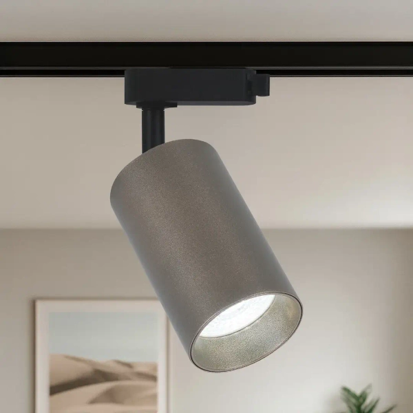 Industrialna lampa do szyn 3-obwodowych Pipe ML2335 tubka brązowy