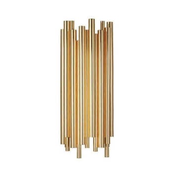 Kinkiet ścienny TUBO XC-110 miedziany metalowy art deco tuby G9 elegancki do salonu