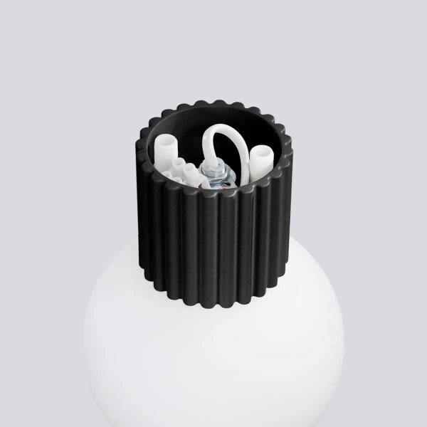 Ścienna lampa kulista HALO SL.1712 do łazienki IP44 biała czarna