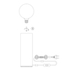 Stołowa lampa Legna 108756 Markslojd wtyczka włącznik drewniany