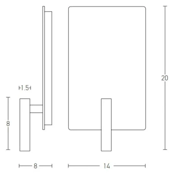 Naścienna lampa do hotelu H41 LED 3+5W 3000K do czytania czarny