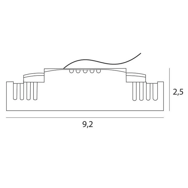 Transformator 12W do modułu wpustowego MODULAR HT180 12W ON/OFF Maxlight szary