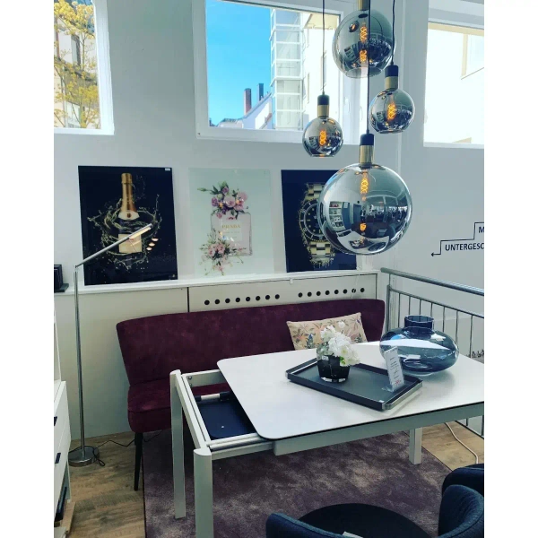 Szklana lampa wisząca Julius 34438/05/65 Lucide kaskada czarna złota