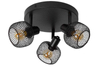 Sufitowa LAMPA loftowa MAREN 77978/13/30 Lucide metalowa OPRAWA plafon okrągły regulowany czarny