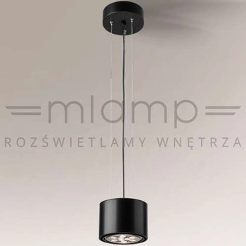 LAMPA wisząca MIKI 5536 Shilo metalowa OPRAWA regulowana ZWIS okrągły czarny