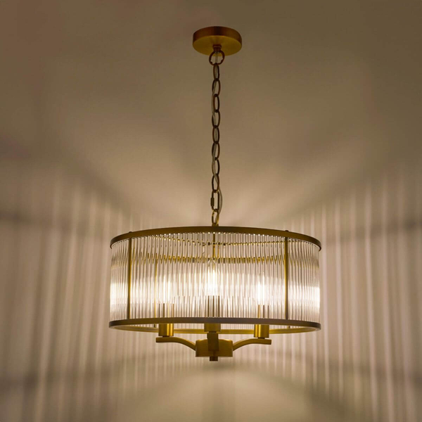 Jadalniana lampa wisząca Evelyn EVE0363 szklana brązowy przezroczysty