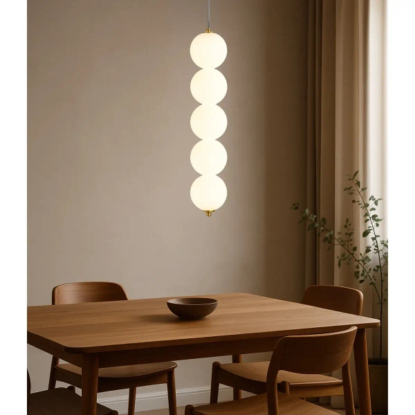 Nowoczesna wisząca lampa Pontti LWKM5 LED 15W 3000K kule złote