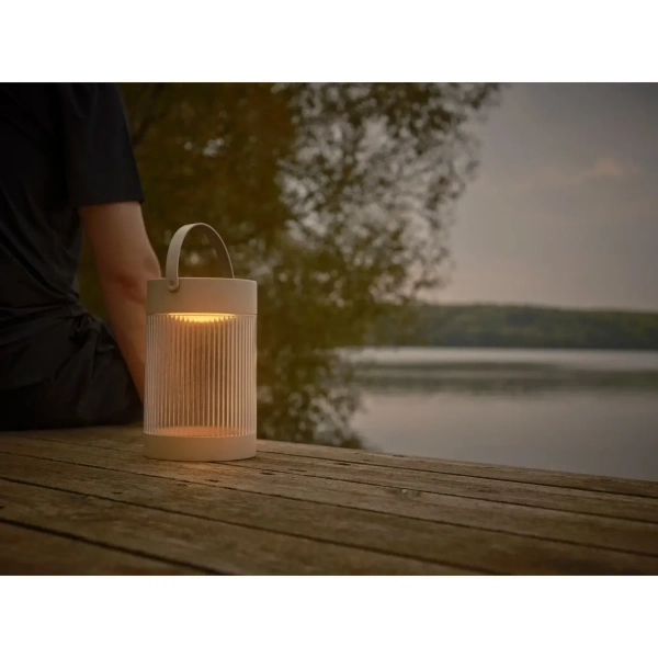 Stołowa lampka zewnętrzna  Coupar 2518215009 IP44 tuba solarna beżowy