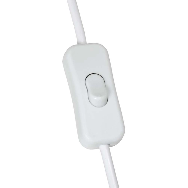 Skandynawska LAMPA ścienna FIX WALL 08208/01/31 Lucide metalowa OPRAWA kinkiet biały drewno