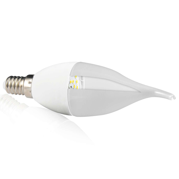 Żarówka PLATINUM 303929 Polux E14 F40 LED 6,3W 560 lm 230V candle płomyk biała ciepła 3000K