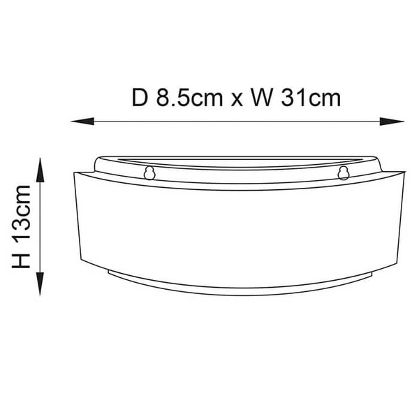 Ceramiczna lampa ścienna Gianna 76570 na przedpokój biały