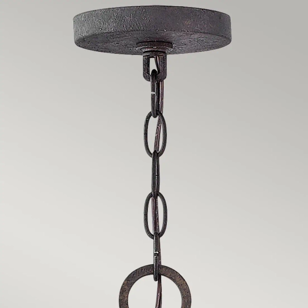 Na łańcuchu żyrandol Sawyer HK-SAWYER9-SQ drewno Sequoia