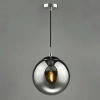 Loftowa wisząca lampa Ripple SP71-RIP8810 szklana kula chrom przydymiony