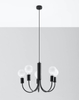 LAMPA wisząca SL.0855 metalowa OPRAWA świecznikowy zwis czarny