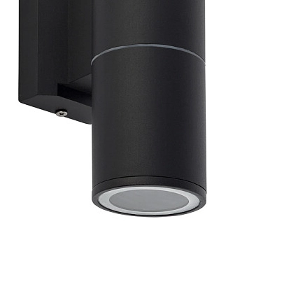 Lampa elewacyjna Exe 8331 czarna tuba ogrodowa minimalistyczna